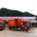 Những xe hàng đầu tiên vào Công viên Logistics Viettel. (Ảnh: Internet)