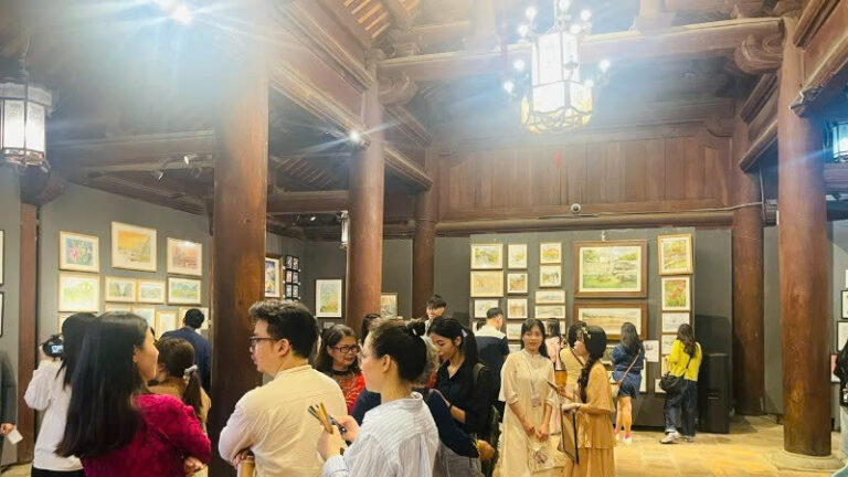 Hà Nội Art Fair mang đến những không gian nghệ thuật độc đáo và giàu cảm hứng. Ảnh: Báo Nhân Dân