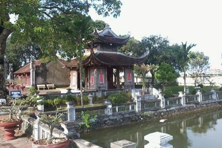 Văn Miếu Mao Điền Hải Dương- nơi Nguyễn Thị Duệ được thờ cùng Khổng Tử và bảy vị Đại khoa danh tiếng của Việt Nam. Ảnh: Báo PLVN