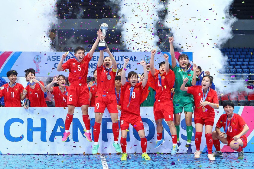Futsal nữ Việt Nam vẫn là thế lực mạnh ở Châu Á (Ảnh VFF)