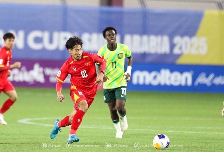 Chu Ngọc Nguyễn Lực, sinh năm 2009, góp mặt trong đội hình U17 Việt Nam thi đấu tại VCK U17 châu Á 2025. (Ảnh VFF)