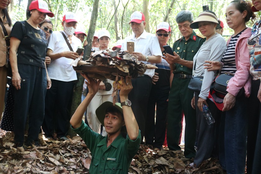 Khu di tích lịch sử Địa đạo Củ Chi đón lượng khách tăng mạnh trước đại lễ 30/4. Ảnh: ĐĐCC