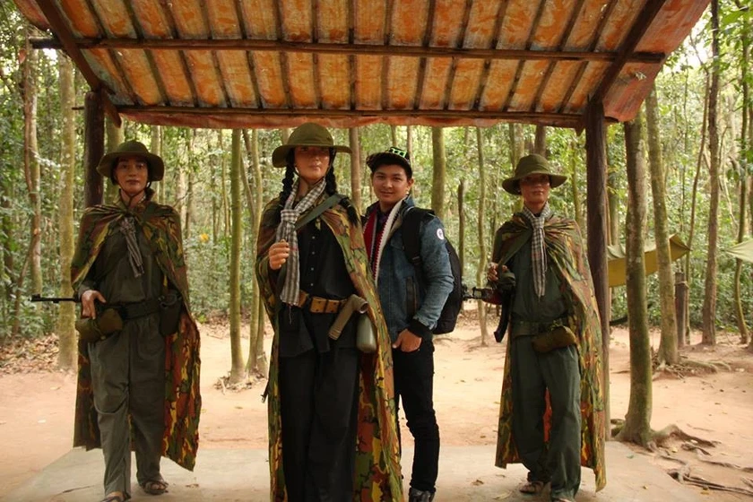 Địa đạo Củ Chi trở thành địa danh lịch sử thu hút du khách trong và ngoài nước tới tham quan. (Ảnh: Báo PLVN)