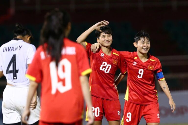 Cơ hội rất lớn để U19 nữ Việt Nam bước lên bục vinh quang. (Ảnh VFF)